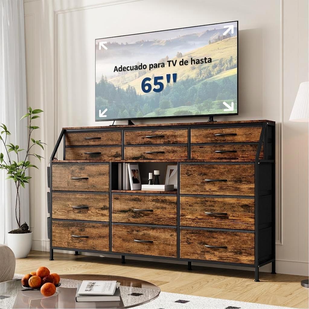 Metal Photo Panel - 55,1 inch extra brede dressoir-tv-meubel met