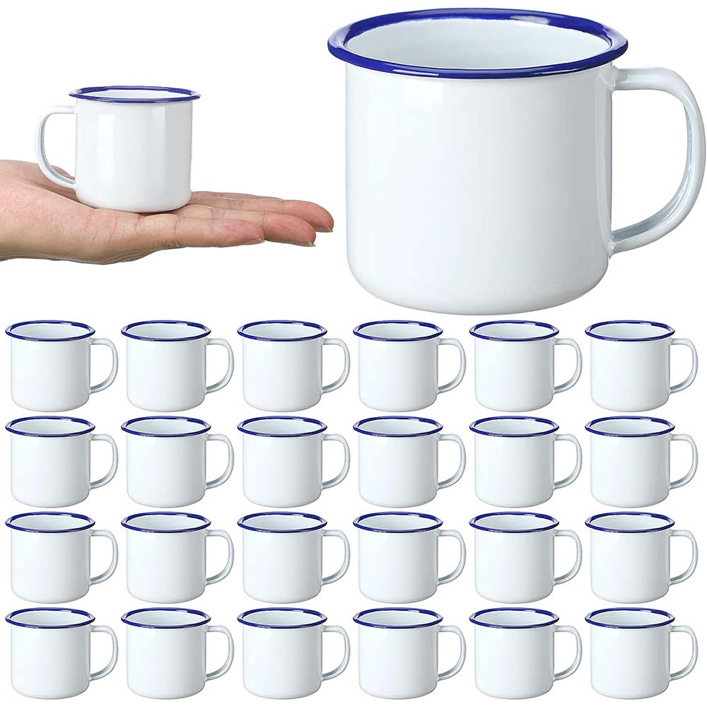 Sublimation Mug White - Mini Emaille Camping Koffiemokken 4Oz Metalen